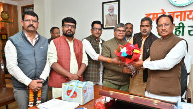 मुख्यमंत्री विष्णुदेव साय से वीर शहीद दीपक भारद्वाज स्मृति समिति के सदस्यों की सौजन्य मुलाकात….