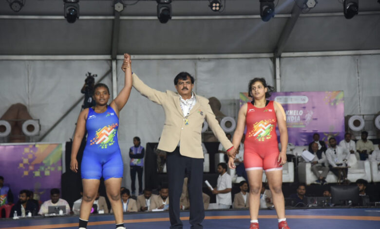 खेलो इंडिया ट्राइबल गेम्स 2026 : कुश्ती स्पर्धा के तीसरे दिन भी जारी रहा मुकाबले का रोमांच…. खेलो इंडिया ट्राइबल गेम्स 2026 : कुश्ती स्पर्धा के तीसरे दिन भी जारी रहा मुकाबले का रोमांच….