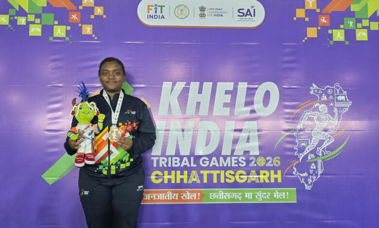 खेलो इंडिया ट्राइबल गेम्स 2026 : कर्नाटक की मनीषा जोंस सिद्दी ने जीता गोल्ड…. खेलो इंडिया ट्राइबल गेम्स 2026 : कर्नाटक की मनीषा जोंस सिद्दी ने जीता गोल्ड….