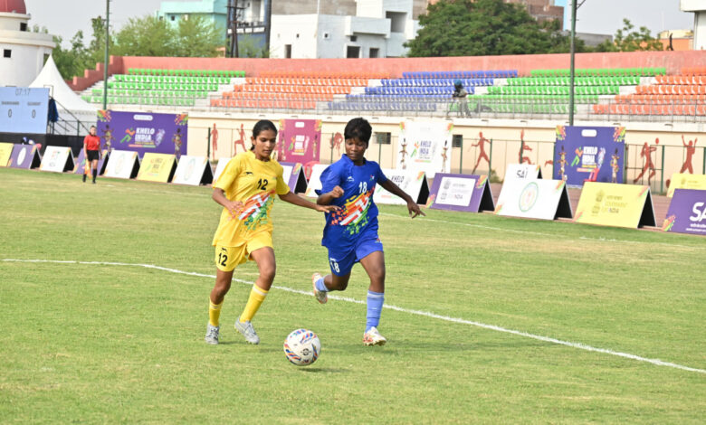 खेलो इंडिया ट्राइबल गेम्स-2026 : महिला फुटबॉल : छत्तीसगढ़ और झारखंड फाइनल में…… खेलो इंडिया ट्राइबल गेम्स-2026 : महिला फुटबॉल : छत्तीसगढ़ और झारखंड फाइनल में……