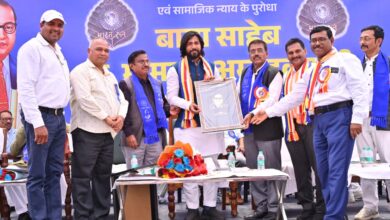 नवा रायपुर में जनसैलाब के बीच गरिमामय वातावरण में मनाई गई डॉ. भीमराव अंबेडकर की 135वीं जयंती, अंबेडकर चौक में बाबा साहब की आदमकद कांस्य  प्रतिमा का होगा अनावरण…..