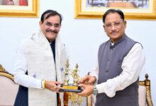 मुख्यमंत्री से सांसद विष्णु दत्त शर्मा ने की सौजन्य मुलाकात…..