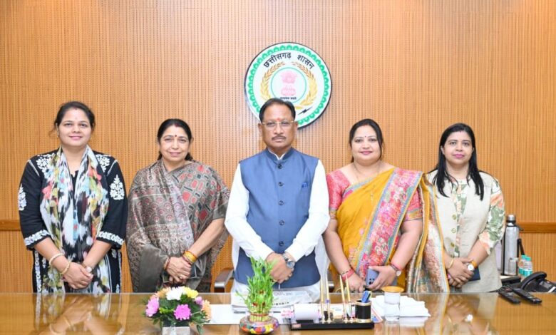 नारी शक्ति वंदन के संकल्प को मिला महिलाओं का व्यापक समर्थन: राज्यसभा सांसद श्रीमती लक्ष्मी वर्मा के नेतृत्व में महिला प्रतिनिधिमंडल ने मुख्यमंत्री से भेंट कर जताया आभार……