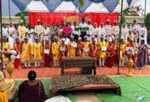 मुख्यमंत्री कन्या विवाह योजना के तहत जशपुर जिले में 65 जोड़े वैवाहिक बंधन में बंधे….. मुख्यमंत्री कन्या विवाह योजना के तहत जशपुर जिले में 65 जोड़े वैवाहिक बंधन में बंधे…..