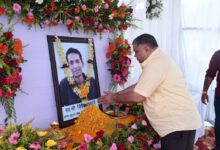 मंत्री राजेश अग्रवाल ने स्वर्गीय विवेक अंधारे को दी श्रद्धांजलि….