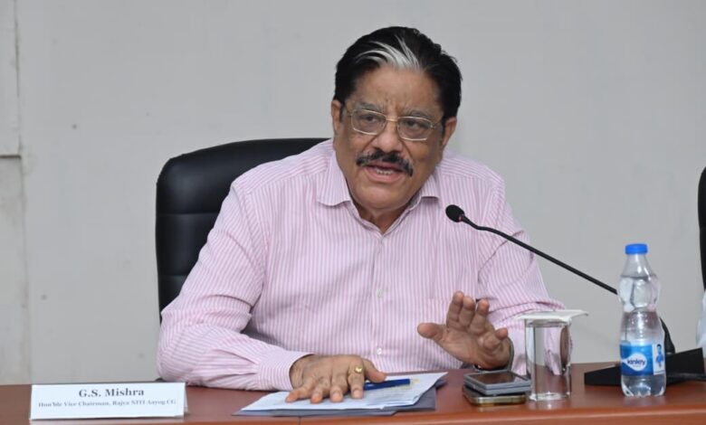 छत्तीसगढ़ को 2047 तक विकसित राज्यों की अग्रिम पंक्ति में लाना हमारा लक्ष्य : राज्य नीति आयोग के उपाध्यक्ष गणेश शंकर मिश्रा….
