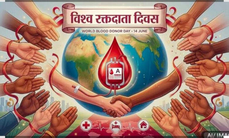 विश्व रक्तदाता दिवस 2026: बेमेतरा में 14 जून को विशाल रक्तदान शिविर, “Give Blood, Give Hope” थीम पर होगा आयोजन*