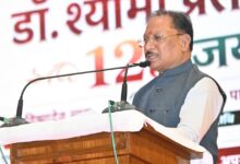 डॉ. श्यामा प्रसाद मुखर्जी का जीवन राष्ट्रसेवा और त्याग का अनुपम उदाहरण : मुख्यमंत्री विष्णु देव साय…..