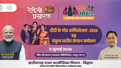 माननीय मुख्यमंत्री महोदय की गरिमामयी उपस्थिति में मनाया जाएगा “दीदी के गोठ” का वार्षिकोत्सव…..