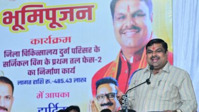 दुर्ग जिला अस्पताल में 4.85 करोड़ रुपये की लागत से बनेगा अत्याधुनिक सर्जिकल विंग, स्कूल शिक्षा मंत्री गजेंद्र यादव ने किया भूमिपूजन, मरीजों को मिलेंगी निजी अस्पताल जैसी सुविधाएं….