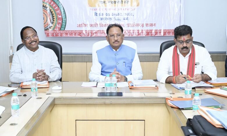 मुख्यमंत्री विष्णु देव साय की अध्यक्षता में वन अधिकार अधिनियम (FRA) एवं पेसा कानून (PESA) के प्रभावी क्रियान्वयन हेतु गठित टास्क फोर्स की पहली बैठक संपन्न…