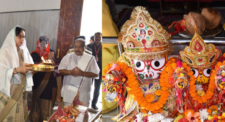 रक्षाबंधन पर राज्यपाल रमेन डेका ने भगवान जगन्नाथ के दर्शन कर बांधा रक्षासूत्र…..