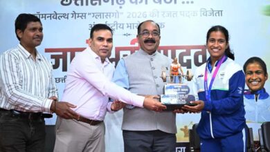 ज्ञानेश्वरी की सफलता से राज्य के युवा लेंगे प्रेरणा, खेलों के लिए तैयार होगा अच्छा वातावरण – उप मुख्यमंत्री अरुण साव…..
