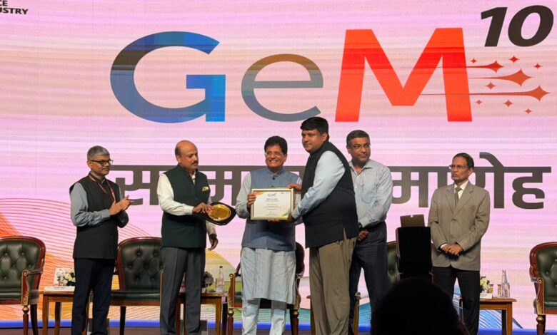 छत्तीसगढ़ को ‘GeM सस्टेनेबल प्रोक्योरमेंट अवार्ड’, शासकीय खरीदी दोगुनी होकर ₹3,935 करोड़ पहुंची…..