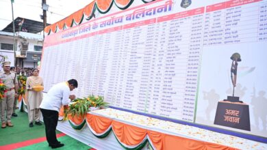 श्यामगिरी में शहीद पूर्व विधायक स्व. भीमा मंडावी को उप मुख्यमंत्री विजय शर्मा और वन मंत्री केदार कश्यप ने दी श्रद्धांजलि……