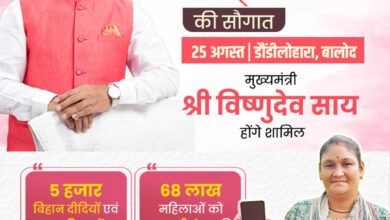 मुख्यमंत्री साय 25 अगस्त को महतारी वंदन योजना के 31वीं किस्त की राशि करेंगे जारी…..