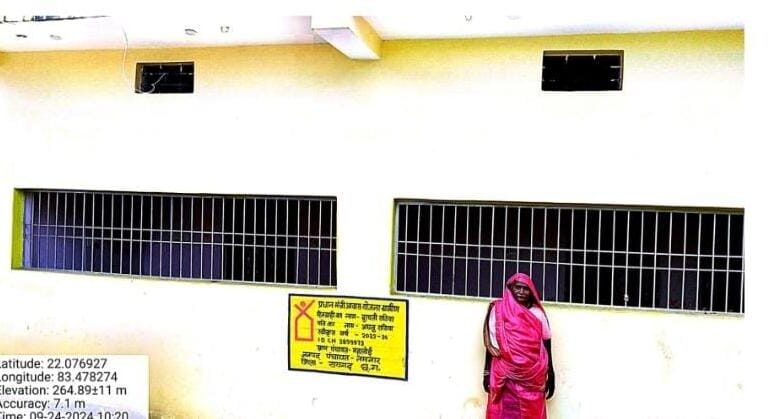 मुख्यमंत्री विष्णु देव साय की सरकार में जरूरतमंदों के पक्के घर का सपना हो रहा साकार…..