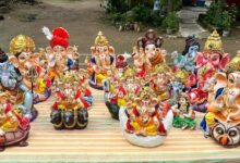 आस्था के साथ पर्यावरण संरक्षण का संदेश दे रही बंदियों की गणेश प्रतिमाएं…. आस्था के साथ पर्यावरण संरक्षण का संदेश दे रही बंदियों की गणेश प्रतिमाएं….