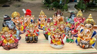 आस्था के साथ पर्यावरण संरक्षण का संदेश दे रही बंदियों की गणेश प्रतिमाएं….