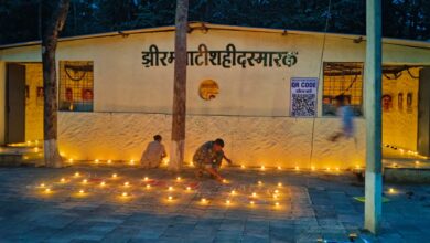 ‘बस्तर सेवा संकल्प अभियान’ के तहत शहीदों की याद में 1986 स्थानों पर जलाए गए दीये…..
