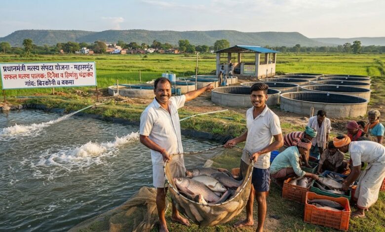बदलाव की मिसाल : बदली किसानों की किस्मत प्रधानमंत्री मत्स्य संपदा योजना से, पारंपरिक खेती के साथ मछली पालन बन रहा अतिरिक्त आमदनी का मजबूत जरिया…. बदलाव की मिसाल : बदली किसानों की किस्मत प्रधानमंत्री मत्स्य संपदा योजना से, पारंपरिक खेती के साथ मछली पालन बन रहा अतिरिक्त आमदनी का मजबूत जरिया….