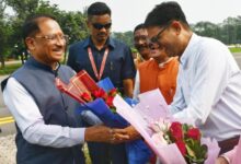 रायगढ़ पहुंचने पर मुख्यमंत्री विष्णुदेव साय का हुआ भव्य स्वागत…..
