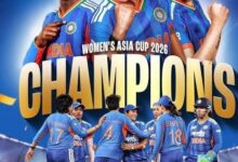 महिला टी-20 एशिया कप 2026 की चौंपियन बनी भारतीय टीम, वित्त मंत्री ओपी चौधरी ने दी बधाई…. महिला टी-20 एशिया कप 2026 की चौंपियन बनी भारतीय टीम, वित्त मंत्री ओपी चौधरी ने दी बधाई….