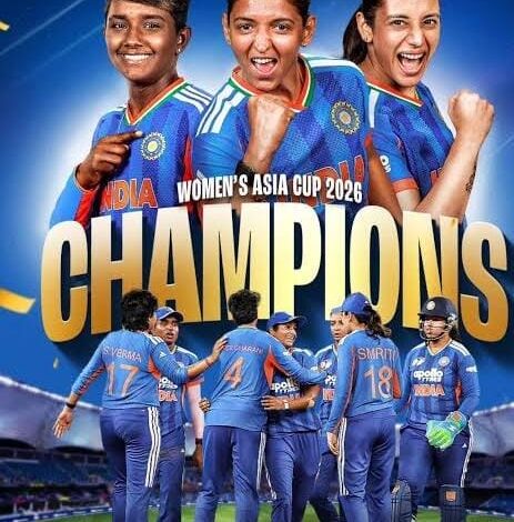 महिला टी-20 एशिया कप 2026 की चौंपियन बनी भारतीय टीम, वित्त मंत्री ओपी चौधरी ने दी बधाई….