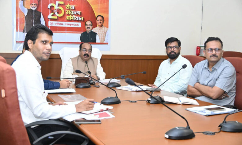 उप मुख्यमंत्री अरुण साव ने ‘सेवा संकल्प अभियान’ की तैयारियों की समीक्षा की….. उप मुख्यमंत्री अरुण साव ने ‘सेवा संकल्प अभियान’ की तैयारियों की समीक्षा की…..