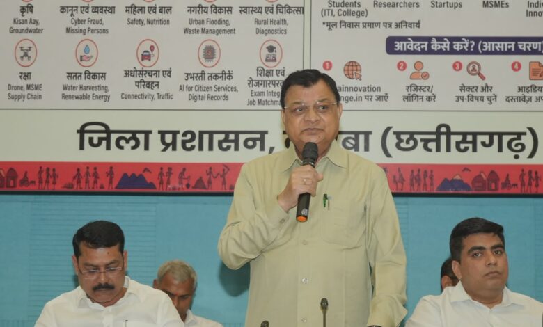कोरबा के युवा समस्याओं का समाधान खोजें, अपने नवाचार से देश की प्रगति में योगदान दें – मंत्री लखनलाल देवांगन…. कोरबा के युवा समस्याओं का समाधान खोजें, अपने नवाचार से देश की प्रगति में योगदान दें – मंत्री लखनलाल देवांगन….