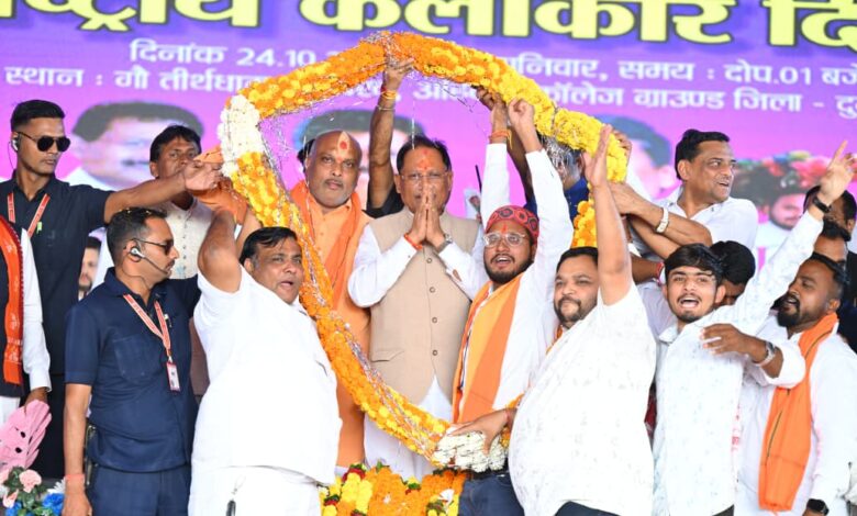 अंतर्राष्ट्रीय कलाकार दिवस पर बानबरद में आयोजित पंडवानी महासम्मेलन में शामिल हुए मुख्यमंत्री विष्णुदेव साय…..