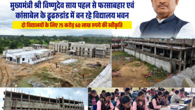 आदिवासी विद्यार्थियों को मिलेंगी आधुनिक शिक्षा और आवासीय सुविधाएं, जशपुर में एकलव्य विद्यालयों के नए भवनों का निर्माण तेज….