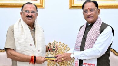 मुख्यमंत्री विष्णु देव साय से राजस्थान विधानसभा अध्यक्ष वासुदेव देवनानी ने की सौजन्य भेंट….