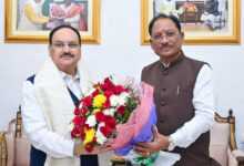 मुख्यमंत्री विष्णु देव साय ने केंद्रीय स्वास्थ्य एवं परिवार कल्याण मंत्री जगत प्रकाश नड्डा का किया आत्मीय स्वागत….