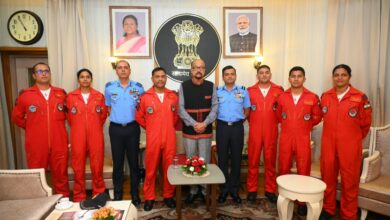 राज्यपाल रमेन डेका से एयर ऑफिसर कमांडिंग नंदा कुमार बाला ने की सौजन्य भेंट…..